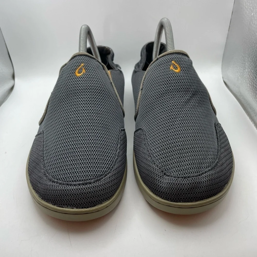 Olukai Nohea gray mesh men’s loafers size 8